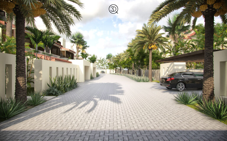 entrada trasera, Al-Futtaim villa, Dubai