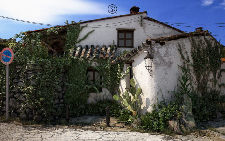 vivienda rusticajunto al paso