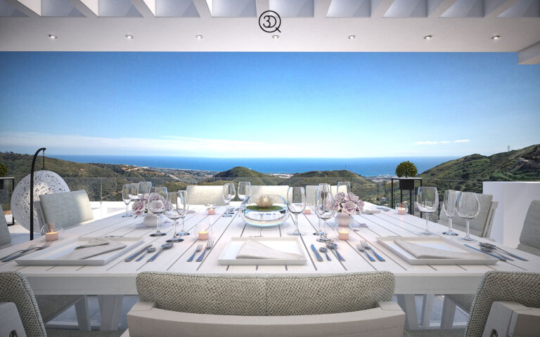 terraza, Palo Alto, Ojen Marbella