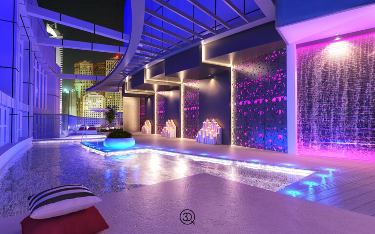 terraza edif Trdent, Marina Dubai